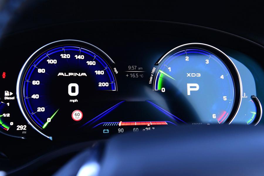 Панель приборов Alpina XD3 Allrad (G01) 2018 года  (UK) (фото 16 из 24)
